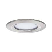 LED Einbauleuchte Nova Coin   IP44 rund 78mm  RGBW+ 3x6W 3x500lm 230V Eisen gebürstet Alu Druckguss