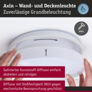 Deckenleuchte Kellerleuchte Axin Weiß IP44 E27 230V max. 2x18W