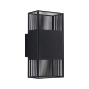 LED Wandleuchte Tharin IP44 3000K 120x104mm 2x3,7W Schwarz