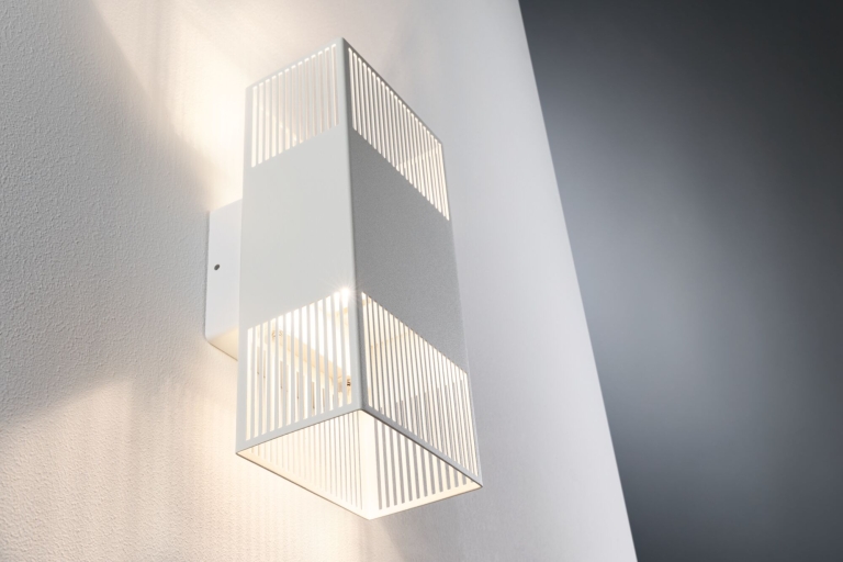 Paulmann LED Wandleuchte Tharin IP44 3000K 120x104mm 2x3,7W Weiß