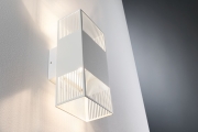 LED Wandleuchte Tharin IP44 3000K 120x104mm 2x3,7W Weiß