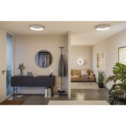 LED Deckenleuchte Smart Home Zigbee 3.0 Casca IP44  RGBW+ 1750lm 230V 20W dimmbar Alu matt