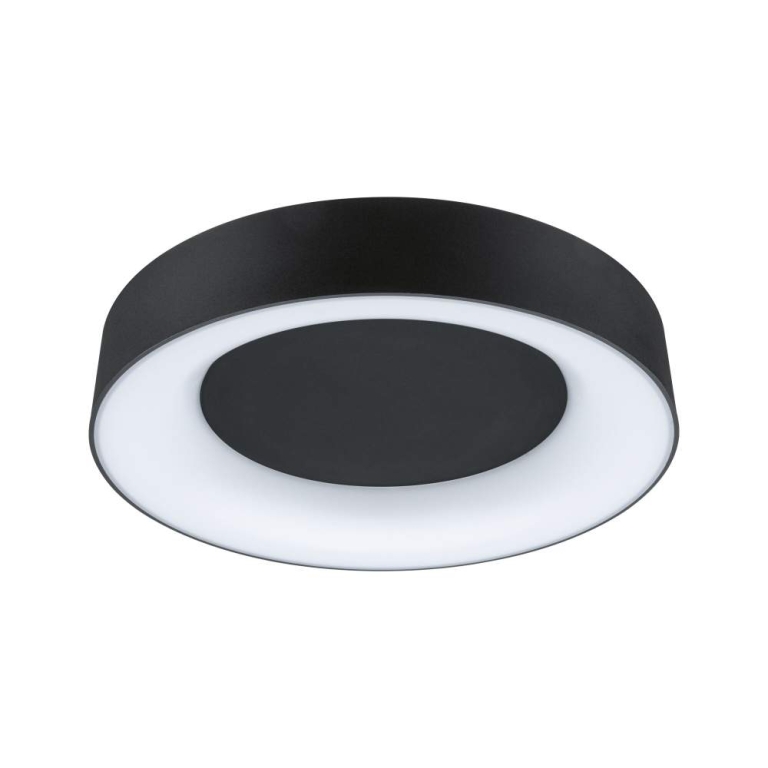 Paulmann LED Deckenleuchte Smart Home Zigbee 3.0 Casca IP44  RGBW+ 1750lm 230V 20W dimmbar Schwarz matt