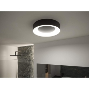 LED Deckenleuchte Smart Home Zigbee 3.0 Casca IP44  RGBW+ 1750lm 230V 20W dimmbar Schwarz matt