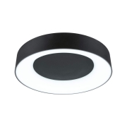 LED Deckenleuchte Smart Home Zigbee 3.0 Casca IP44  RGBW+ 1750lm 230V 20W dimmbar Schwarz matt