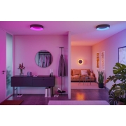 LED Deckenleuchte Smart Home Zigbee 3.0 Casca IP44  RGBW+ 1750lm 230V 20W dimmbar Schwarz matt