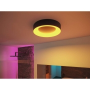 LED Deckenleuchte Smart Home Zigbee 3.0 Casca IP44  RGBW+ 1750lm 230V 20W dimmbar Schwarz matt