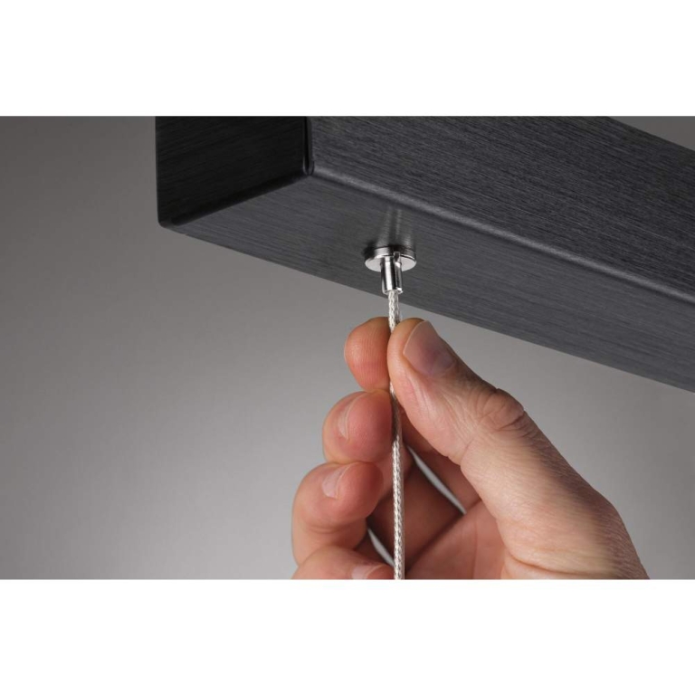 Paulmann LED Pendelleuchte Smart Home Zigbee 3.0 Aptare RGBW+ dimmbar 1920lm / 1920lm 2x16W Schwarz gebürstet