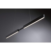LED Pendelleuchte Smart Home Zigbee 3.0 Aptare RGBW+ dimmbar 1920lm / 1920lm 2x16W Schwarz gebürstet