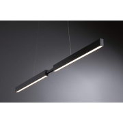 LED Pendelleuchte Smart Home Zigbee 3.0 Aptare RGBW+ dimmbar 1920lm / 1920lm 2x16W Schwarz gebürstet
