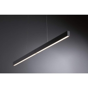 LED Pendelleuchte Smart Home Zigbee 3.0 Aptare RGBW+ dimmbar 1920lm / 1920lm 2x16W Schwarz gebürstet