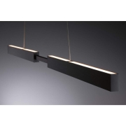 LED Pendelleuchte Smart Home Zigbee 3.0 Aptare RGBW+ dimmbar 1920lm / 1920lm 2x16W Schwarz gebürstet