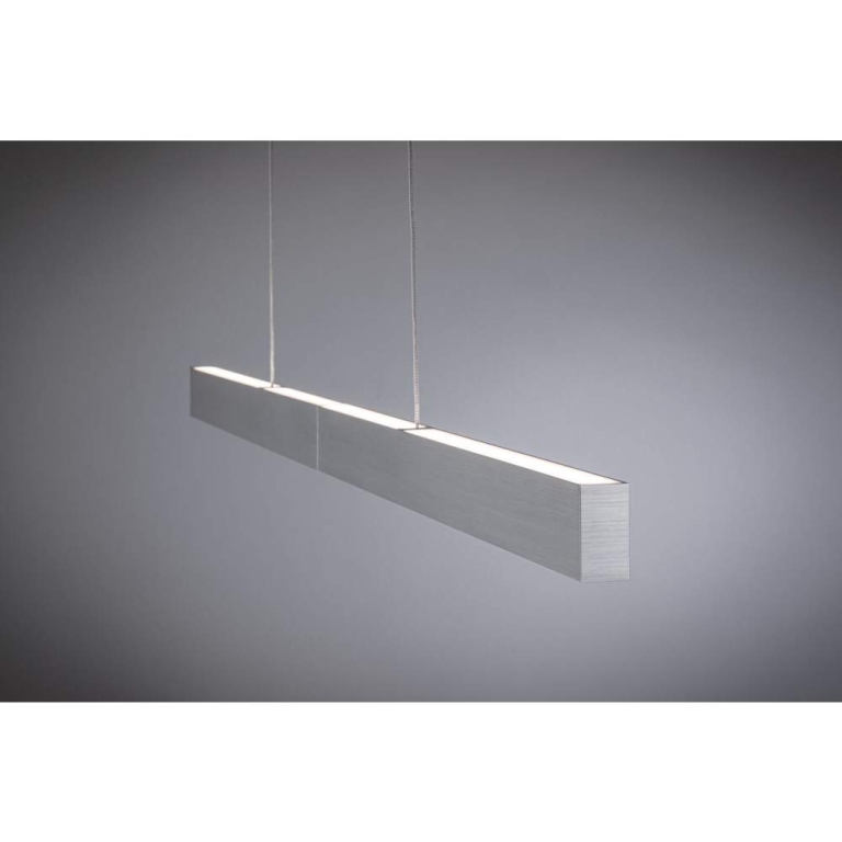 Paulmann LED Pendelleuchte Smart Home Zigbee 3.0 Aptare RGBW+ dimmbar 1920lm / 1920lm 2x16W Alu gebürstet