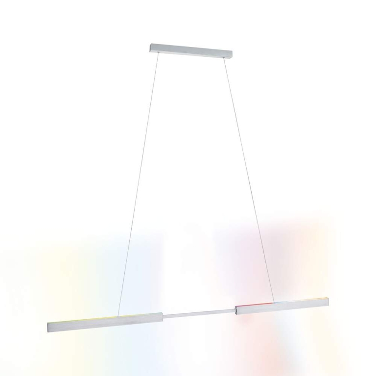 Paulmann LED Pendelleuchte Smart Home Zigbee 3.0 Aptare RGBW+ dimmbar 1920lm / 1920lm 2x16W Alu gebürstet
