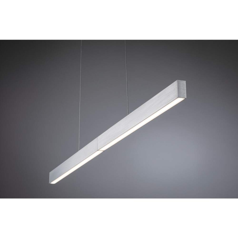 Paulmann LED Pendelleuchte Smart Home Zigbee 3.0 Aptare RGBW+ dimmbar 1920lm / 1920lm 2x16W Alu gebürstet