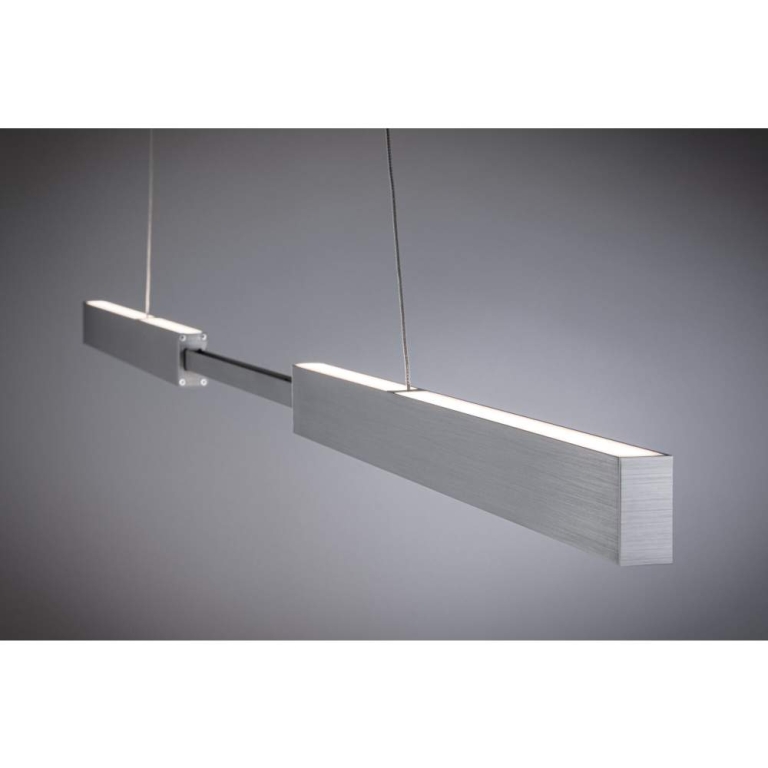 Paulmann LED Pendelleuchte Smart Home Zigbee 3.0 Aptare RGBW+ dimmbar 1920lm / 1920lm 2x16W Alu gebürstet