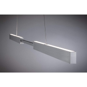 LED Pendelleuchte Smart Home Zigbee 3.0 Aptare RGBW+ dimmbar 1920lm / 1920lm 2x16W Alu gebürstet