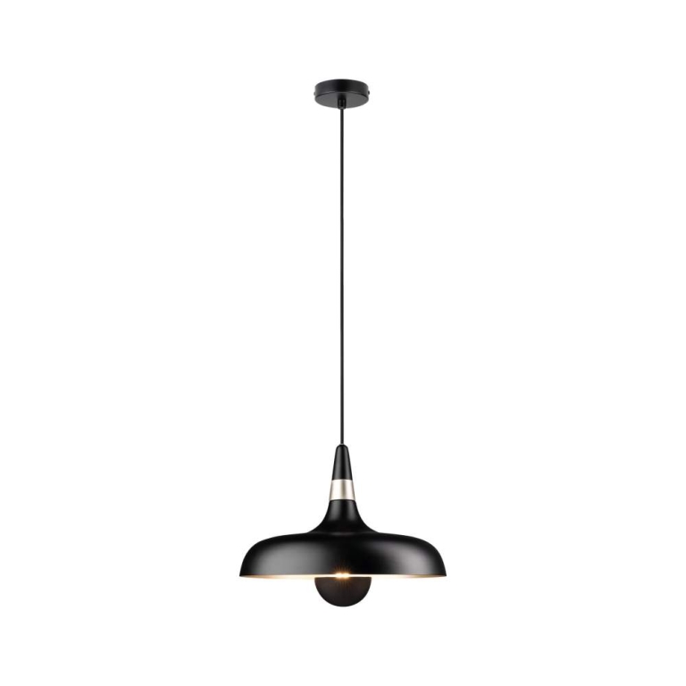 Paulmann Pendelleuchte Juna  E27   max. 20W Schwarz matt Champagner dimmbar Metall