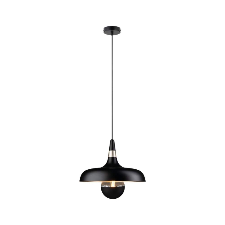 Paulmann Pendelleuchte Juna  E27   max. 20W Schwarz matt Champagner dimmbar Metall