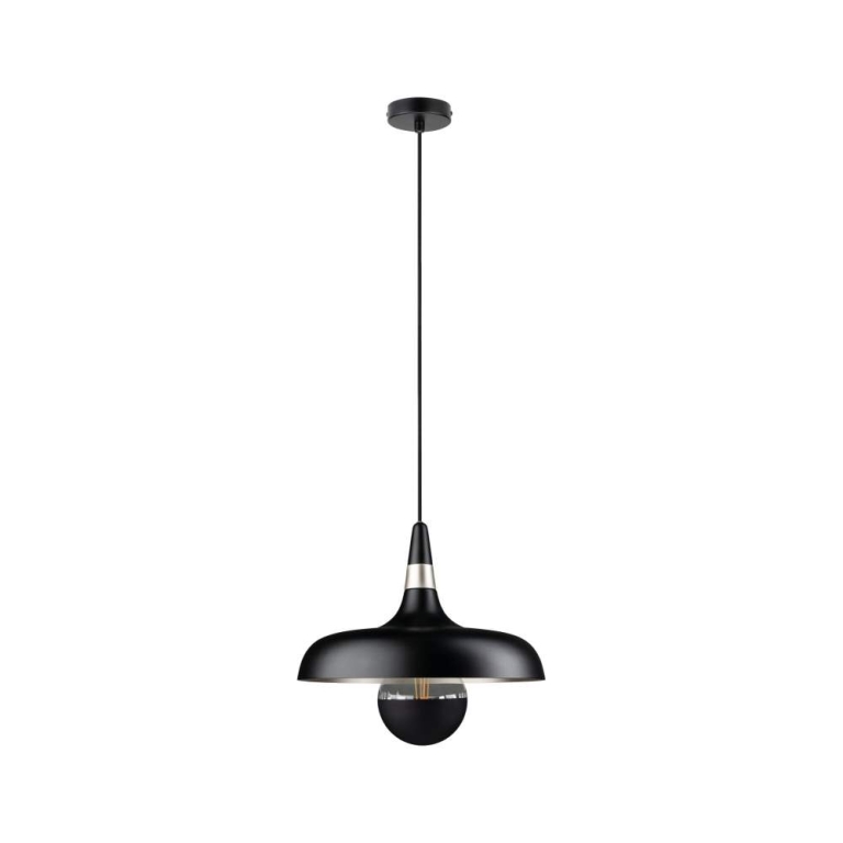 Paulmann Pendelleuchte Juna  E27   max. 20W Schwarz matt Champagner dimmbar Metall