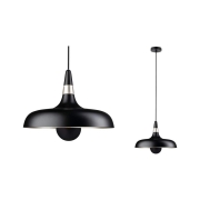 Pendelleuchte Juna  E27   max. 20W Schwarz matt Champagner dimmbar Metall