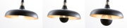 Pendelleuchte Juna  E27   max. 20W Schwarz matt Champagner dimmbar Metall