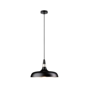 Pendelleuchte Juna  E27   max. 20W Schwarz matt Champagner dimmbar Metall