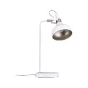 Tischleuchte Juna E14   max. 20W Weiß matt, Champagner Metall