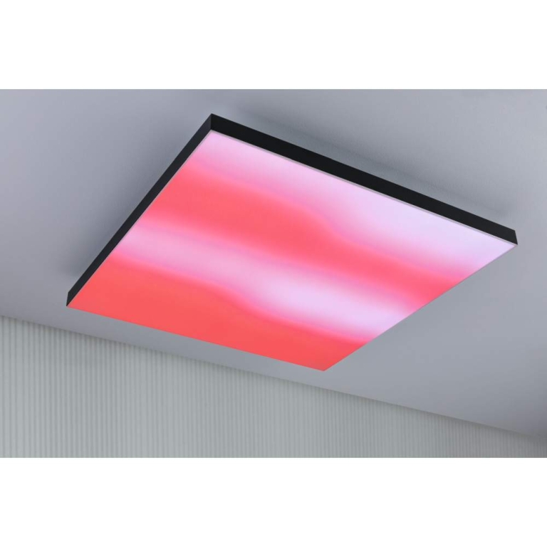 Paulmann LED Panel Loria Rainbow dynamicRGBW   eckig 595x595mm  31W 2820lm RGB+ Schwarz dimmbar