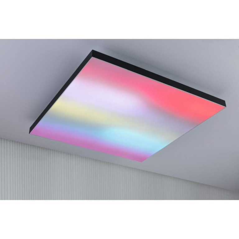 Paulmann LED Panel Loria Rainbow dynamicRGBW   eckig 595x595mm  31W 2820lm RGB+ Schwarz dimmbar