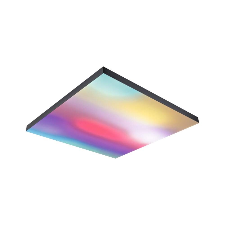 Paulmann LED Panel Loria Rainbow dynamicRGBW   eckig 595x595mm  31W 2820lm RGB+ Schwarz dimmbar
