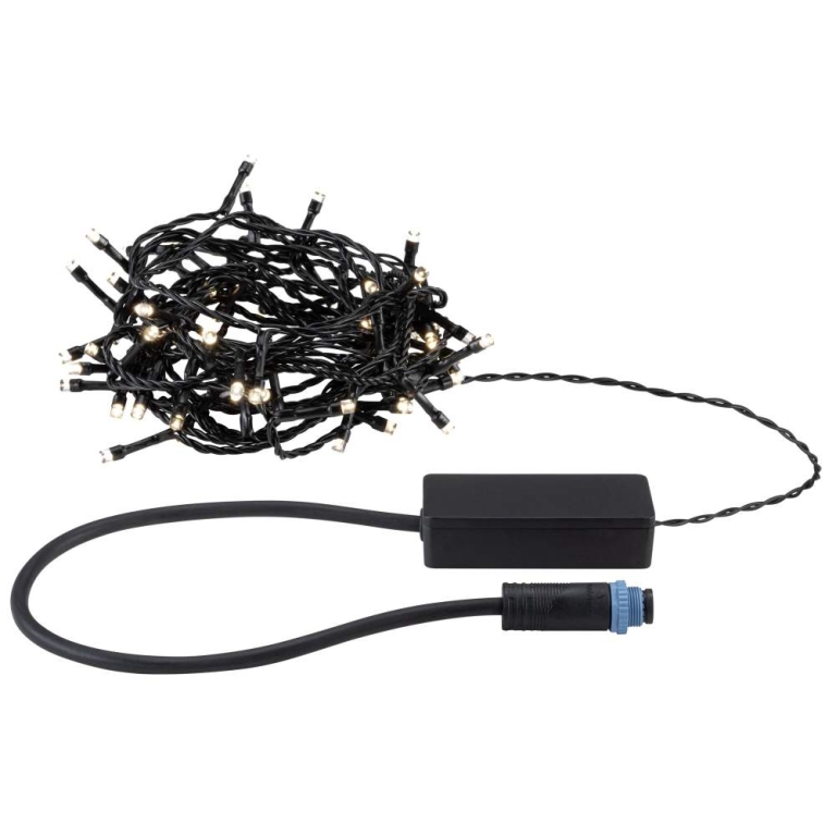 Paulmann Plug & Shine LED Lichterkette Yuna Warmweiß 7,4m IP44 1,3W  Schwarz