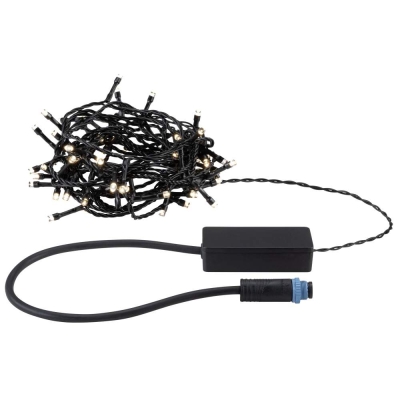 Paulmann Plug & Shine LED Lichterkette Yuna Warmweiß 7,4m IP44 1,3W  Schwarz