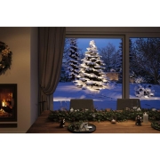 Plug & Shine LED Lichterkette Yuna Warmweiß 7,4m IP44 1,3W  Schwarz