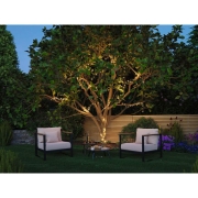 Plug & Shine LED Lichterkette Yuna Warmweiß 12,4m IP44 2,5W  Schwarz