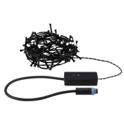Plug & Shine LED Lichterkette Yuna RGB 7,4m IP44 3W  Schwarz