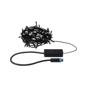 Plug & Shine LED Lichterkette Yuna RGB 7,4m IP44 3W  Schwarz