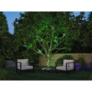 Plug & Shine LED Lichterkette Yuna RGB 12,4m IP44 5W  Schwarz