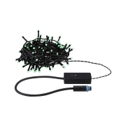 Plug & Shine LED Lichterkette Yuna RGB 12,4m IP44 5W  Schwarz