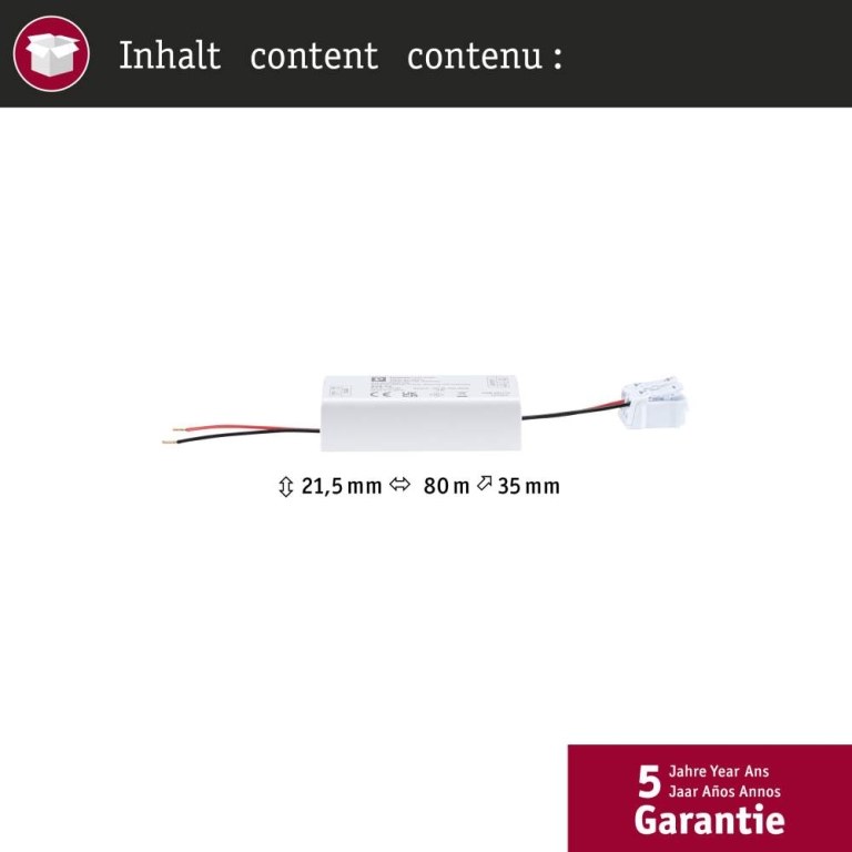 Paulmann ULine Zubehör 3-Step-Dimmer max. 200W 48V 80x35mm Weiß