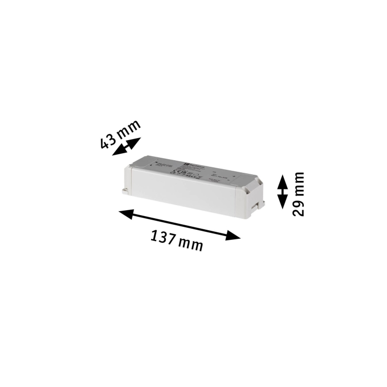 Paulmann ULine Zubehör Trafo 60VA Weiß  230/48V 29mm