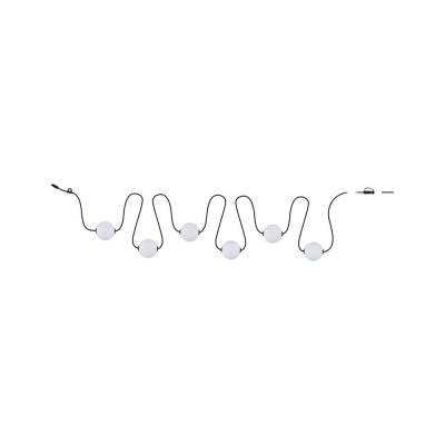 Paulmann Plug & Shine LED Lichterkette Naima Basisset IP67 3000K 6x1W 5,88m  Schwarz
