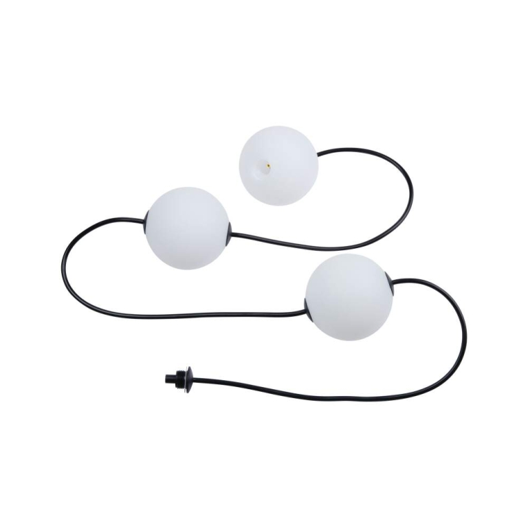 Paulmann Plug & Shine LED Lichterkette Naima Erweiterungsset IP67 3000K 3x1W 1,71m  Schwarz