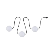 Plug & Shine LED Lichterkette Naima Erweiterungsset IP67 3000K 3x1W 1,71m  Schwarz