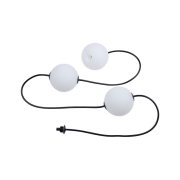Plug & Shine LED Lichterkette Naima Erweiterungsset IP67 3000K 3x1W 1,71m  Schwarz