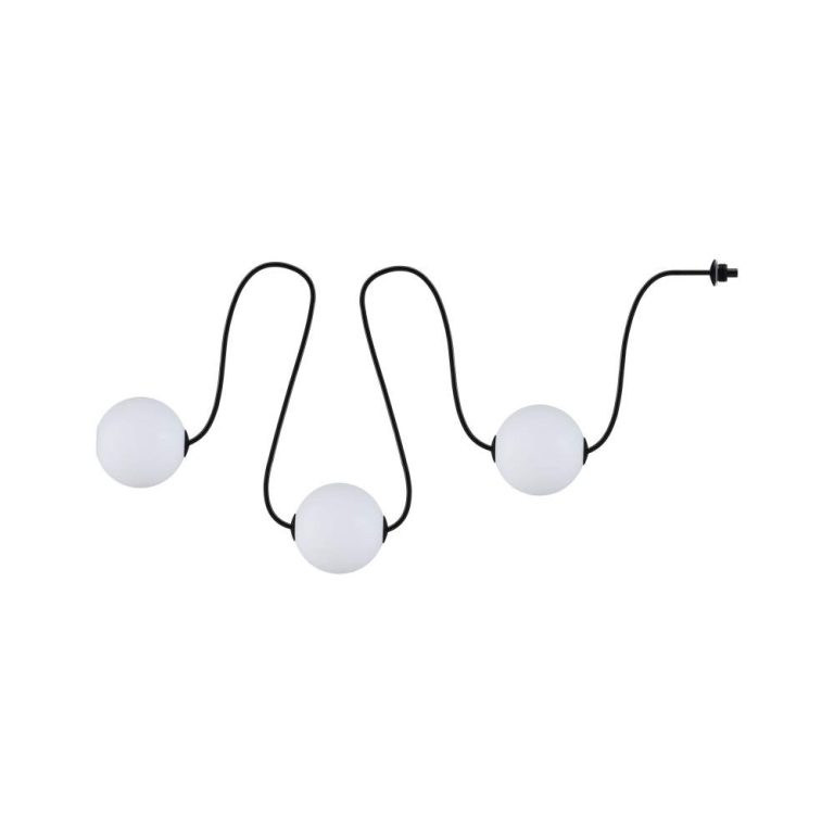 Paulmann Solar LED Lichterkette Taina Erweiterungsset IP67 3000K 1,71m 3x60lm Schwarz