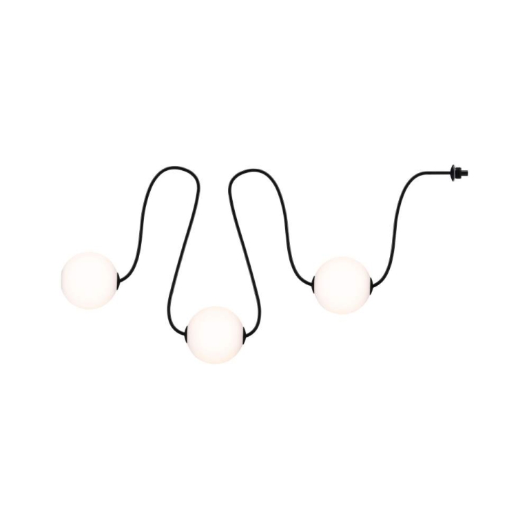 Paulmann Solar LED Lichterkette Taina Erweiterungsset IP67 3000K 1,71m 3x60lm Schwarz