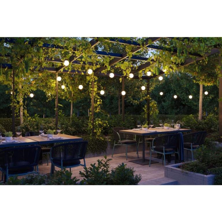 Paulmann Solar LED Lichterkette Taina Erweiterungsset IP67 3000K 1,71m 3x60lm Schwarz