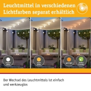 Solar LED Lichterkette Taina Erweiterungsset IP67 3000K 1,71m 3x60lm Schwarz