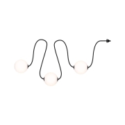 Solar LED Lichterkette Taina Erweiterungsset IP67 3000K 1,71m 3x60lm Schwarz